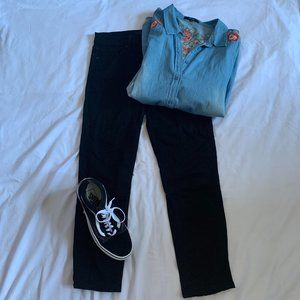 Joe's Jeans Black Ankle Straight